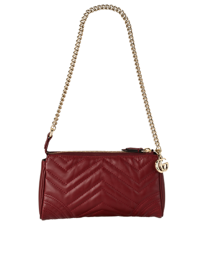 Marmont Small Shoulder, &pound;595, Handbags, Red, Leather, Front view